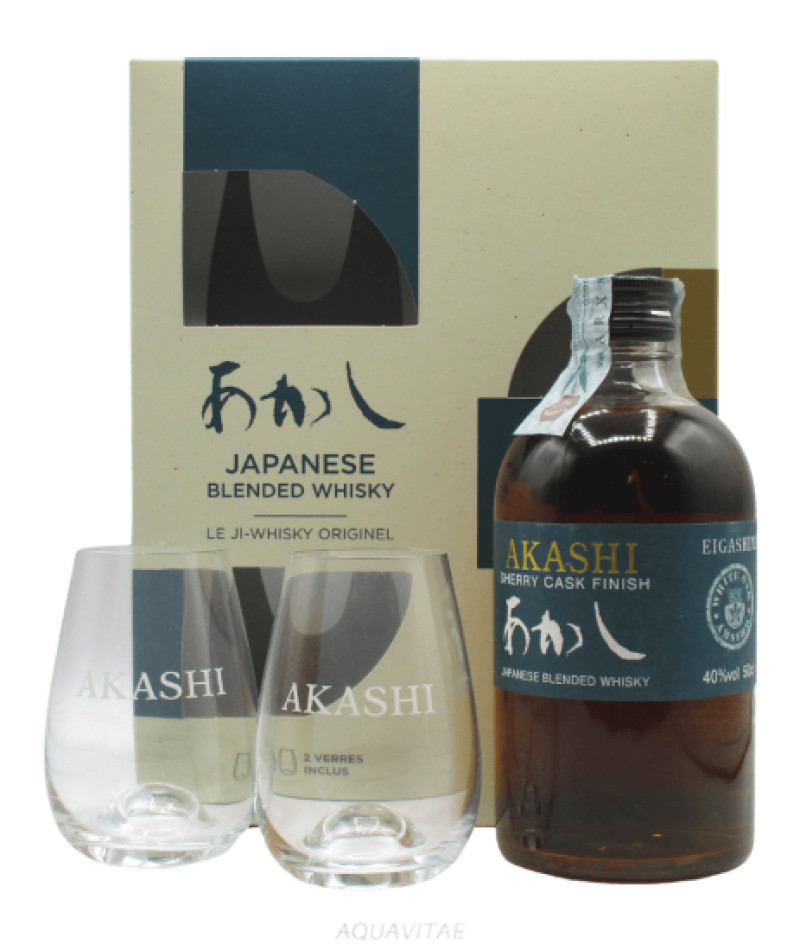 Akashi Blended Sherry Cask Gift Pack + 2 Bicchieri